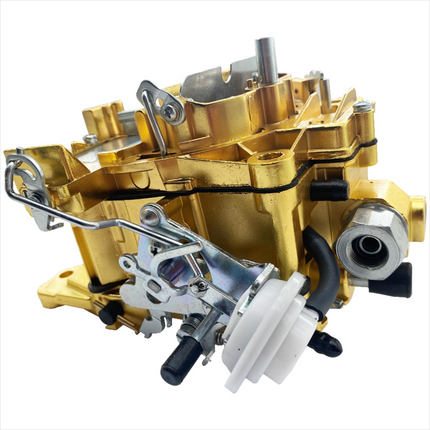 iFJF 1901R 4 Barrel Carburetor for 4MV 750 CFM Truck Carburetor Manual Choke Vacuum Secondary (Golden)