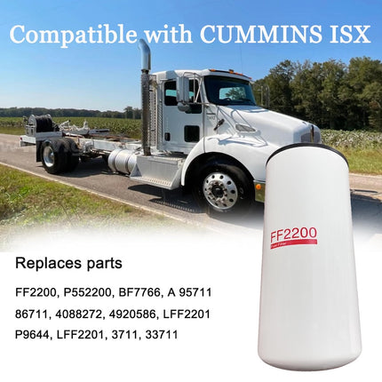 FF2200 Spin-On Fuel Filter for Cummins ISX Engine International PACCAR Truck for P552200 4088272 4920586