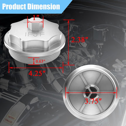 F81Z9G270BA Fuel Filter Cap for Powerstroke 7.3L V8 1999-2003 F250 F350 F450 F550 1831193C91 RK31449 904-203
