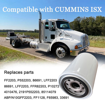 FF2203 Spin-On Fuel Filter for Cummins ISX Engine Truck Replace for 4010476 P552203 33691