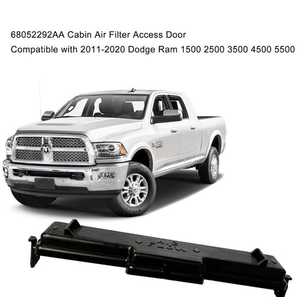 68052292AA Cabin Air Filter Access Door Replaces 68318365AA Replacement for 2011-2020 Ram 1500 2500 3500 4500 5500 Easy Installation