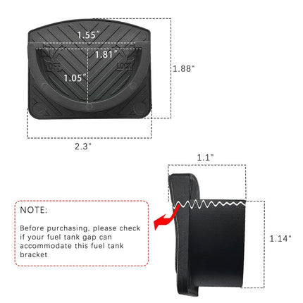 iFJF Gas Cap Holder Compatible for Wrangler JL Sahara 2018-2023 Fuel Tank Cap Holder