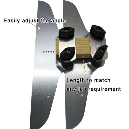 iFJF Stair Tread Template Steps Set Risers Clamp Plates Hand Tool