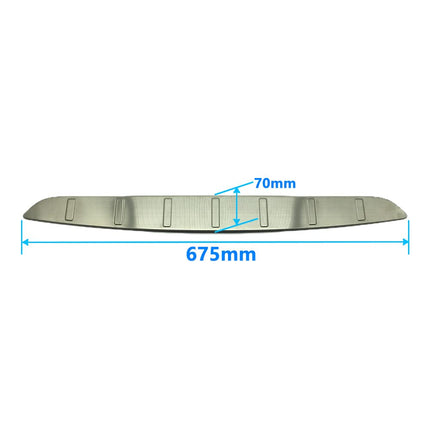 iFJF Interior Front and Rear Trunk Sill Guard Protector for Model X 2016-2021 Stainless Steel Plate Trim Cover