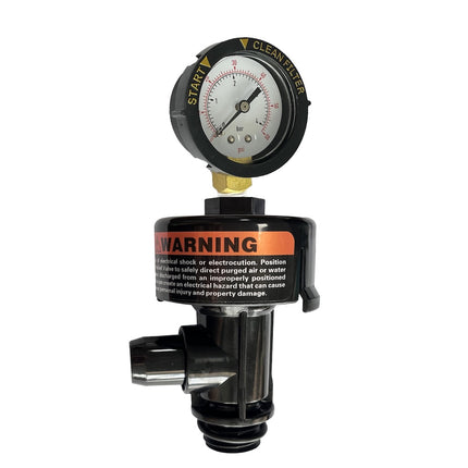 iFJF 98209800 Manual Release Valve Assembly with Pressure Gauge Filter Air Safety Valve Component Compatible with Swimming Pool and Spa Filters Replaces 98209803 190058
