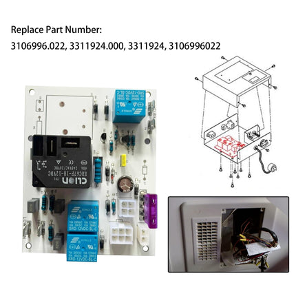3106996022 Heat and Cool Analog Control Relay Board Kit for RV Air Conditioner 579 590 595 and 600 Series 3311924