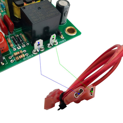 iFJF Fan 50 Plus Pins Ignitor Board with Fan Control Only for 12 VDC Furnaces