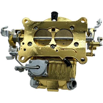 iFJF 0-4412S Carburetor Replacement for 2300 500 CFM 2 Barrel Manual Choke GMC CJ5 CJ7 F100 Carburetors (Golden)