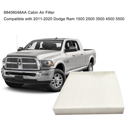 68406048AA Cabin Air Filter Replaces 5058693AA CF11671 Replacement for 2011-2020 Ram 1500 2500 3500 4500 5500 Easy Installation