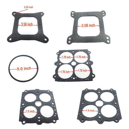 iFJF 3-200 37-119 Carburetor Rebuild Kit for Holley Vacuum Secondary CFM fit 390-750 cfm 3906 0750 1841849,1850,3310, ROAD DEMON JR tm, ROAD DEMON tm