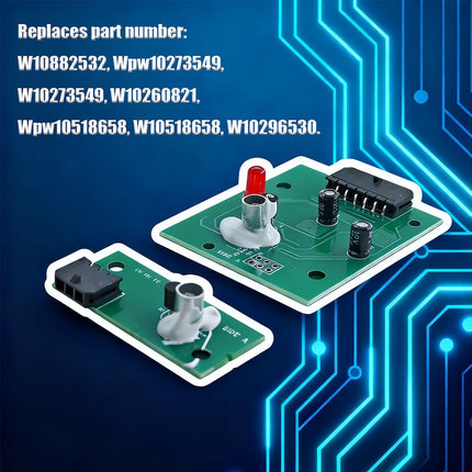 iFJF W10898445 Refrigerator Ice Level Control Receiver Replacement for W10518658 W10273549 W10260821 W10882532 AP6037913 PS11769410 Refrigerator