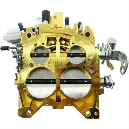 iFJF 1901R 4 Barrel Carburetor for 4MV 750 CFM Truck Carburetor Manual Choke Vacuum Secondary (Golden)