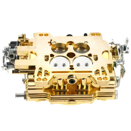 iFJF 1406 Carburetor Performer 600 CFM AFB-Style 4 Barrel Square Bore for Silverado Mustang Mercury GMC with Electric Choke Air Valve Secondary（Gold）