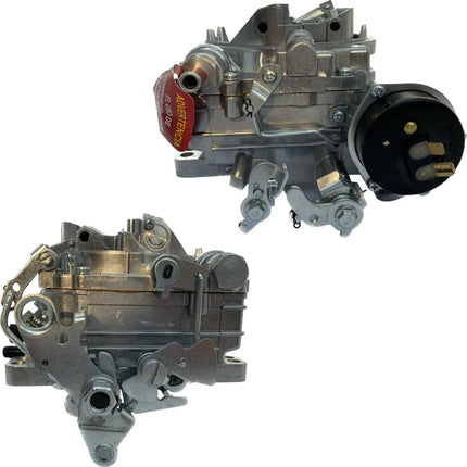 iFJF 1906 4 Barrel Carburetor for AVS2 Series 650CFM Carburetor Annular Booster Satin Finish Square Bore (Electric Choke)