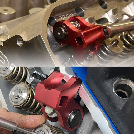 iFJF Valve Spring Compressor and Installation Tool Modification  for LS1 LS2 Cathedral Port Cylinder Head Style Red