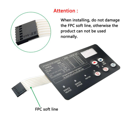 iFJF 472610Z Switch Membrane Pad Replacement for Pool and Spa Heater Electrical System