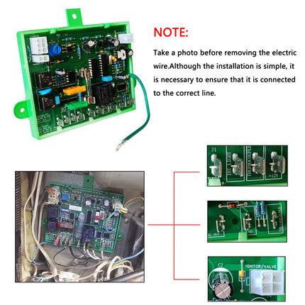 iFJF Micro P-711 Refrigerator Control Circuit Board fit 2-Way and 3-Way Models Replace RV Black Box Part Electronics Main Power Control Board