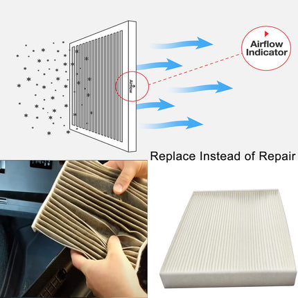 68406048AA Cabin Air Filter Replaces 5058693AA CF11671 Replacement for 2011-2020 Ram 1500 2500 3500 4500 5500 Easy Installation