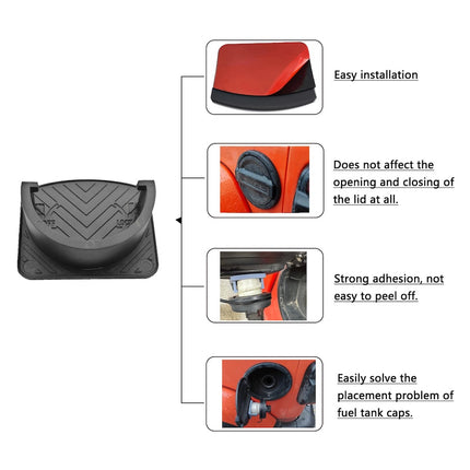 iFJF Gas Cap Holder Compatible for Wrangler JL Sahara 2018-2023 Fuel Tank Cap Holder