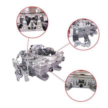 iFJF 1405 Carburetor for Performer 600 CFM 4 Barrel Square Bore Performance Carburetor with Air Value Secondary Manual Electric Choke No EGR (1405)