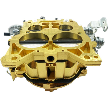 iFJF 1901R 4 Barrel Carburetor for 4MV 750 CFM Truck Carburetor Manual Choke Vacuum Secondary (Golden)