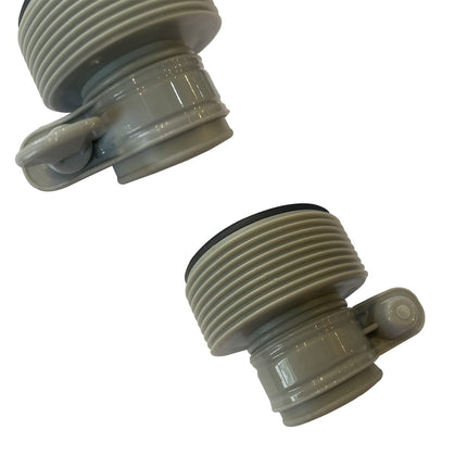 iFJF 6 PCS 1.25" to 1.5" Pool Type B Hose Adapter & Plunger Valve & Pipe Holder Replacement for Intex