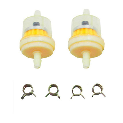 iFJF 1/4" 691035 Fuel Filter and 3/16" Inner Diameter 395051R Fuel Line Hose and 791850 Clamps for ATV Motorcycle Lawn Mower (small displacement)