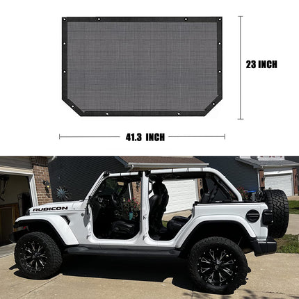 iFJF Roof Top Sunshade Provide UV Wind Noise Protection for 2018-2022 Wrangler JL JLU 2 Door 4 Door Sahara Rubicon Sport Sport S Mesh Sun Shade Cover