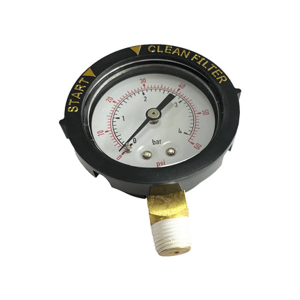 iFJF 98209800 Manual Release Valve Assembly with Pressure Gauge Filter Air Safety Valve Component Compatible with Swimming Pool and Spa Filters Replaces 98209803 190058