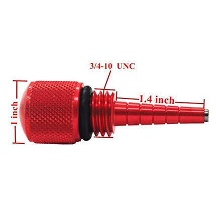 iFJF No Oil Leakage Aluminum Mess Free Oil Change Red Funnel and Red Generator Magnetic Tip Dipstick Oil Dip Stick for Inverter Generator EU2000