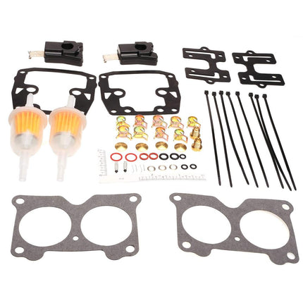 iFJF 18-7046 New Carburetor Repair Kit for 439076 Johnson Evinrude Twin V4 85 90 100 115 125 140HP V6 Crossflow