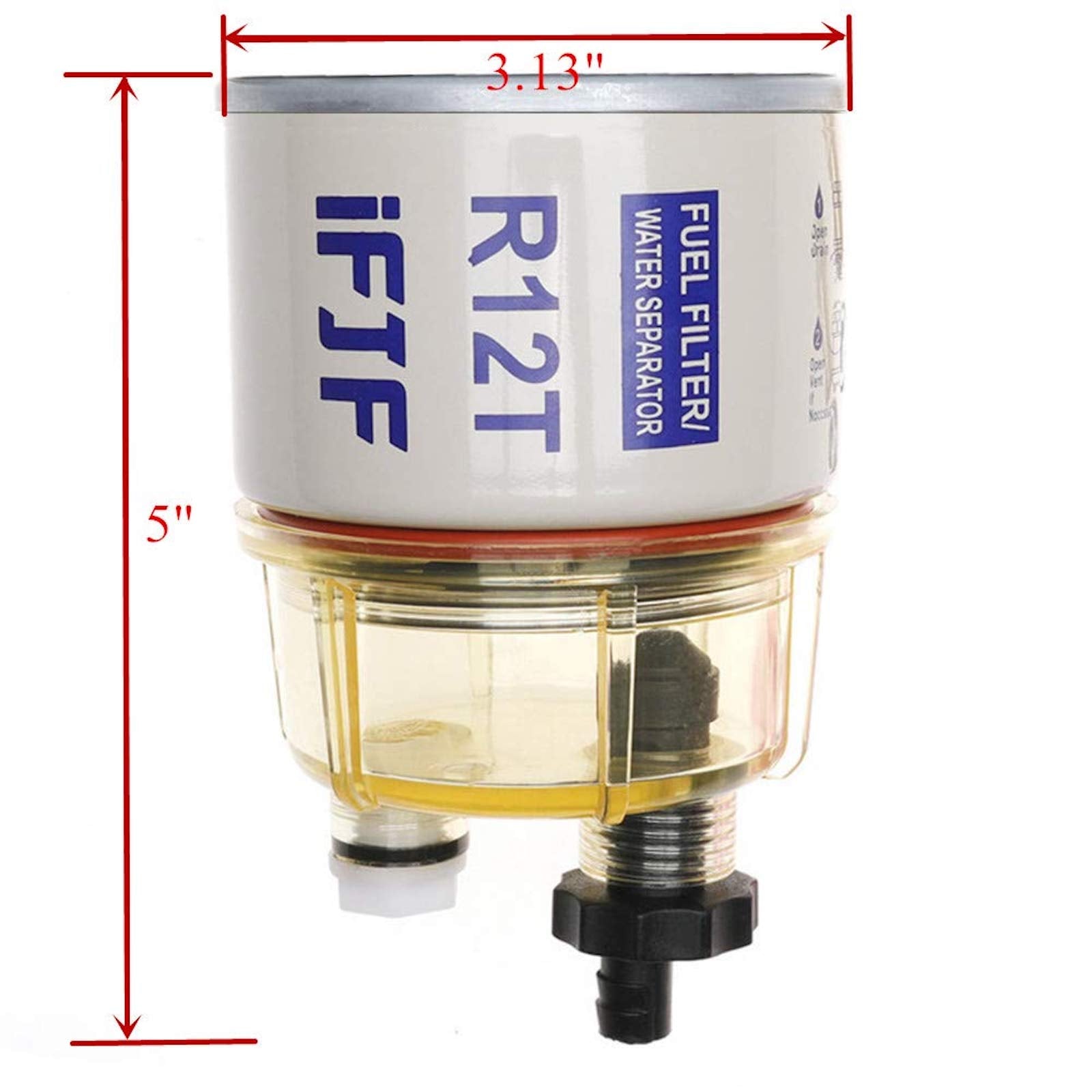 R12T Fuel Filter Water Separator 120AT NPT ZG1/4-19 Automotive Parts w ...