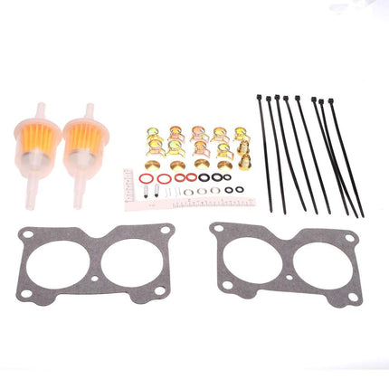 iFJF 18-7046 New Carburetor Repair Kit for 439076 Johnson Evinrude Twin V4 85 90 100 115 125 140HP V6 Crossflow