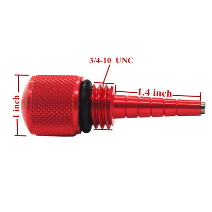 iFJF No Oil Leakage Aluminum Mess Free Oil Change Red Funnel and Red Generator Magnetic Tip Dipstick Oil Dip Stick for Inverter Generator EU2000