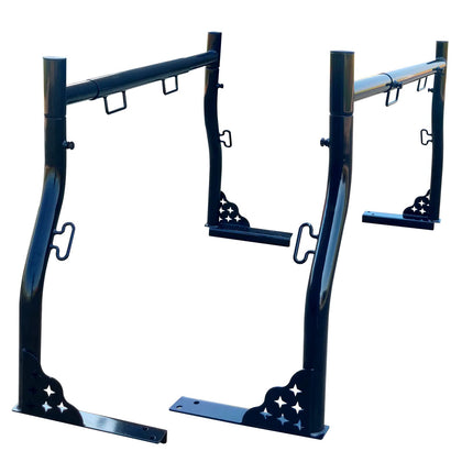 iFJF Pickup Truck Ladder Rack 800Ibs Capacity Truck Stand for Toolbox Luggage Rack Used for Shipping Kayaks Wood Pipes Ladders(Without C-Clamps)