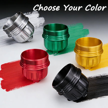 Five color options — Silver, Black, Red, Gold, Green