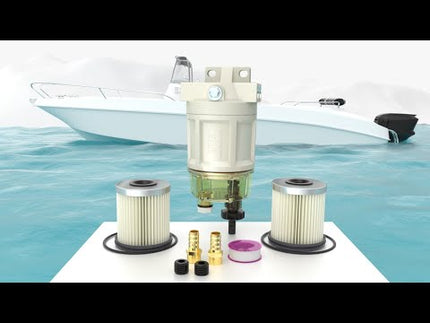 R12H Marine Fuel Water Separator S3240 120AT — Product Install & Overview Video