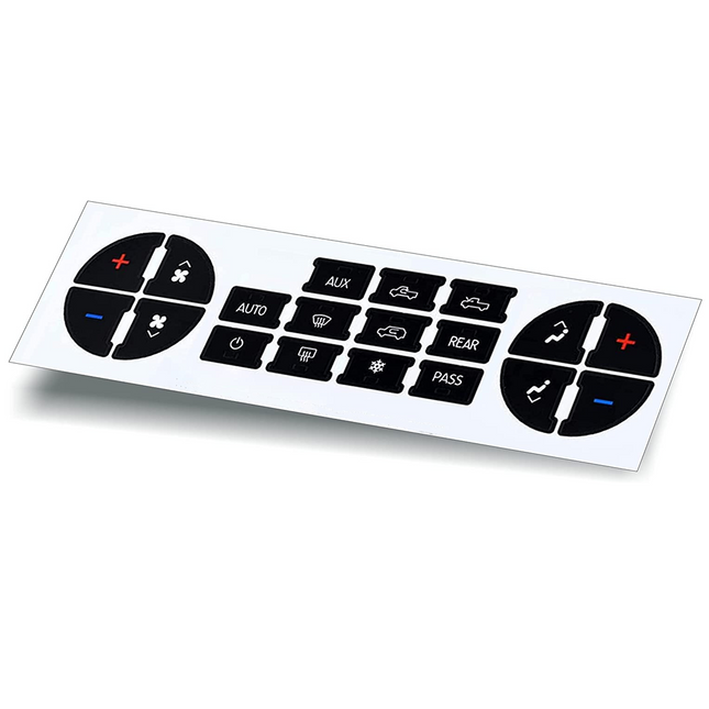 AC Dash Button Repair Decal Kit for GM SUV Trucks — Tahoe Yukon Silverado | iFJF