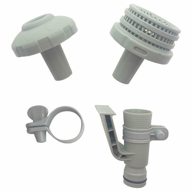 iFJF 1.25" Inlet Jet Nozzle &Hose Holder &Pool Strainer Grid For Ground Swimming Pool