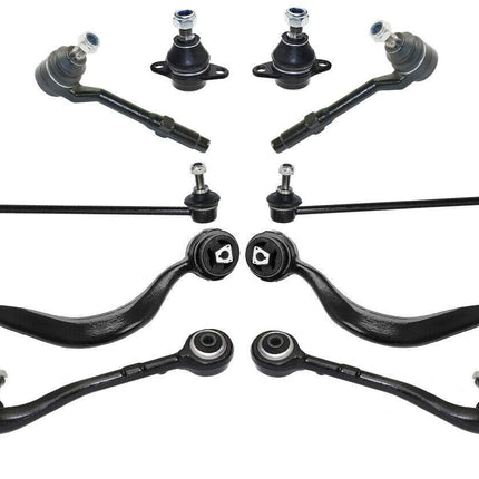 iFJF 2000-2006 BMW X5 E53 10PCS Front Control Arm Tie Rod Sway Bar Link Set Fit