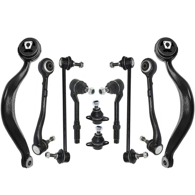 iFJF 2000-2006 BMW X5 E53 10PCS Front Control Arm Tie Rod Sway Bar Link Set Fit