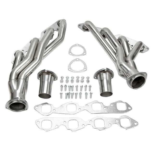 iFJF Chevy 396 402 427 454 502 BBC Camaro Chevelle Stainless Steel Shorty Headers