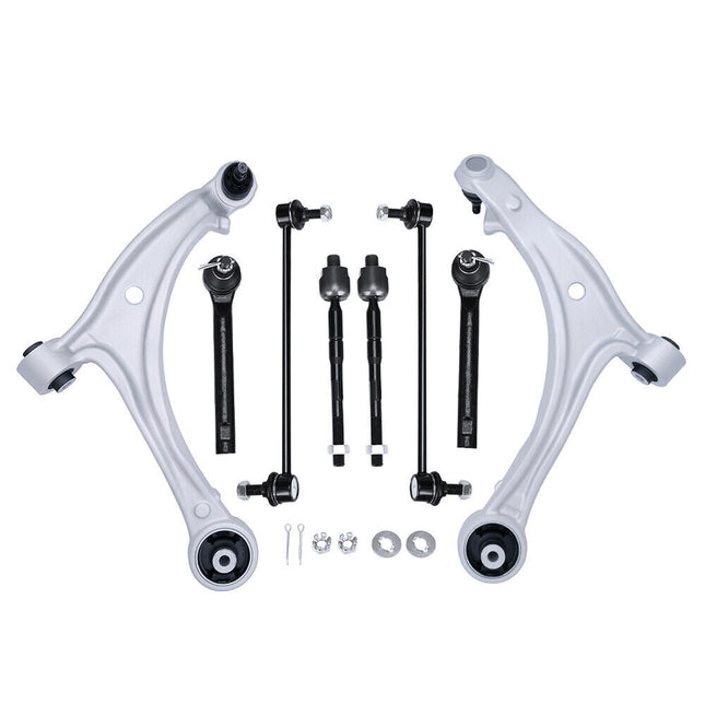 iFJF 2005-2010 Odyssey 8PC Front Control Arm Ball Joint Tie Rod Sway Bar Link Kit