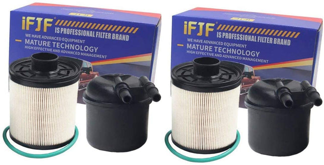 iFJF 2Pcs 2011-2016 FORD F-250 F-350 F-450 F-550 Super Duty 6.7L V8 Diesel FD4615 Fuel Filter Water Separator