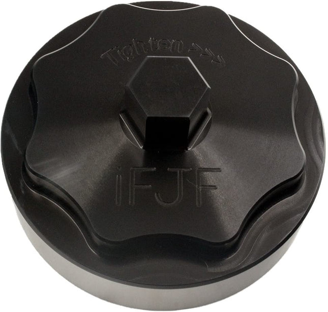 iFJF 68065612AA Fuel Filter Housing Cover Cap Black for 2010-2019 Ram 6.7L 2500-5500 Billet Aluminum