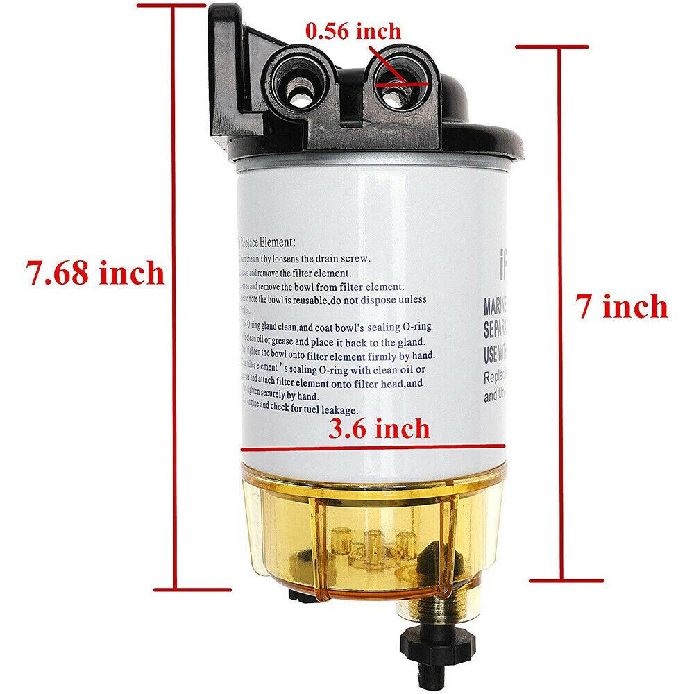 S3213 35-60494-1 Marine Fuel Water Separator Filter 3/8 Inch NPT Port for S3214 B32013 18-7932-1 18-7922 18-7928 18-7919 35-809097