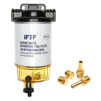 S3213 Fuel Water Separator w/ Clear Drain Bowl — Mercury Yamaha Outboard